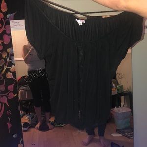 black shirt
